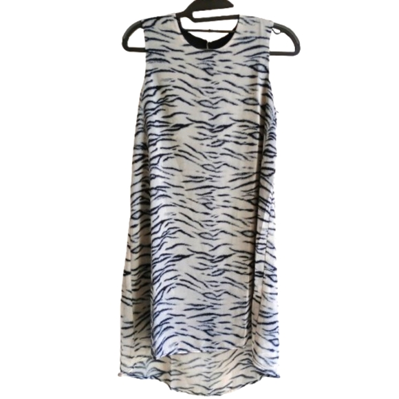 NWT Three Eighty Two Sleeveless Zebra Print Dress Lined NWT‎ Size XS - Picture 1 of 10